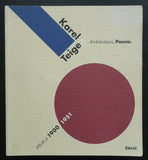 Karel Teige #ARCHITECTURA, Poesia/ PRAGA 1900-1951# 1996, nm-