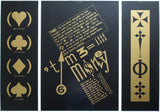 Swip Stolk , Groninger Museum # TIME IS MONEY # large version, gold on black poster, 1993, mint-