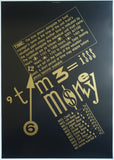 Groninger Museum # the TIME of MONEY # gold on black poster, 1990, Swip Stolk, mint-