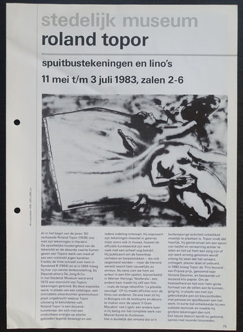 Stedelijk Museum # ROLAND TOPOR # zaal, 1983, nm