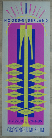 Swip Stolk, Groninger Museum # TRIENNALE NOORD- NEDERLAND # poster, 1988, mint