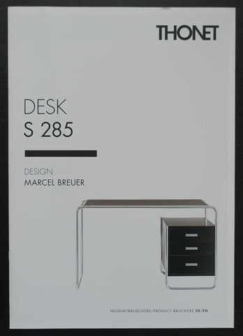 Thonet # Marcel Breuer, DESK S285 # original brochure, mint-