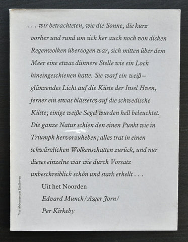 van Abbemuseum, Munch/ Jorn/ Kirkeby # UIT HETNOORDEN # 1984, nm