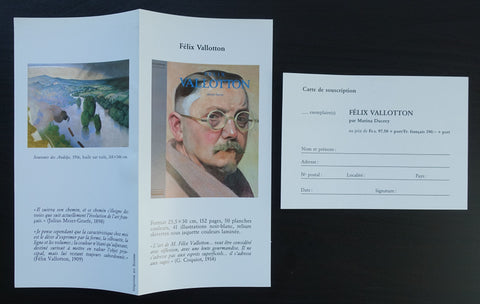Ducrey , promotional folder # FELIX VALLOTTON # ca. 1980, mint