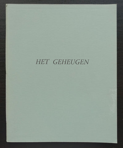 Anet van de Elzen # HET GEHEUGEN # 1990, ed. of 75 cps, mint-