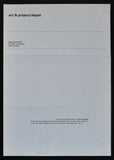 Art & Project # TOON VERHOEF # 1984, invitation, mint--
