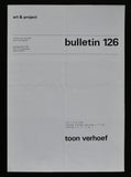 Art & Project # TOON VERHOEF, Bulletin 126, nm++