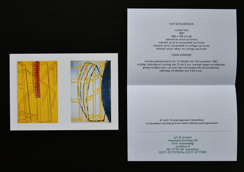 Art & Project # TOON VERHOEF # 1997, mint