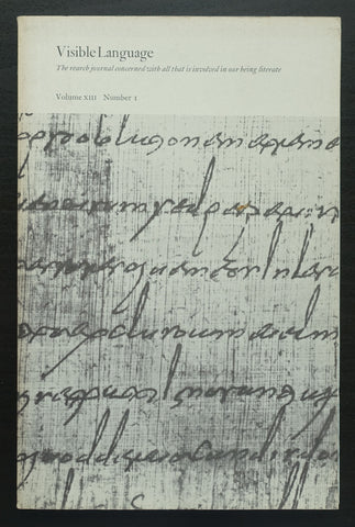 Visible Language # Teaching and learning HANDWRITING # 1979, nm+