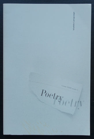 Visible Lnguage # POETRY, vol. XXIII, number 1 # 1989, nm++