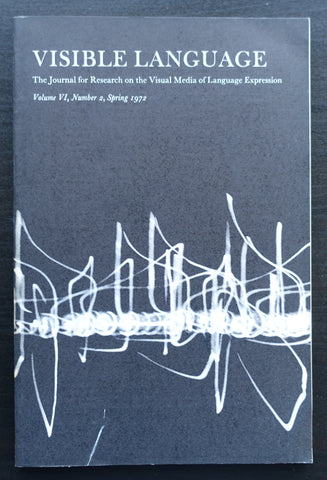 Visible language # Concrete poem and typography # Spring 1972, nm+