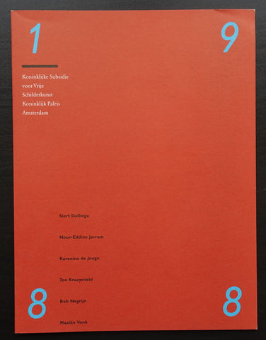 Dallinga ao # KONINKLIJKE SUBSIDIE VRIJE SCHILDERKUNST# 1988, Nikkels, mint-