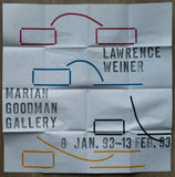 Marian Goodman Gallery # LAWRENCE WEINER # 1993, special offset print, mint