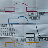 Marian Goodman Gallery # LAWRENCE WEINER # 1993, special offset print, mint