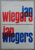Museum Boymans van Beuningen, Benno Wissing # JAN WIEGERS # poster, 1958, B-