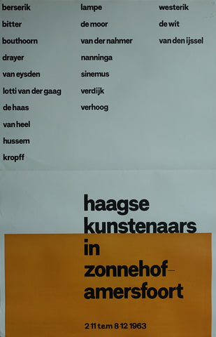 Zonnehof Amersfoort # HAAGSE KUNSTENAARS # Crouwel ?, 1963, B