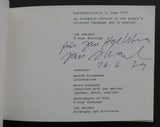 Kunst Informatie # JAN SMEJKAL # 1979, signed, nm