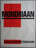 Paul Schuitema, Haags Gemeentemuseum # MONDRIAAN # 1972,A0 , large,  poster, B++