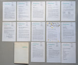 Stedelijk Museum ( Wim Crouwel) # 12 press releases for exhibitions # ca. 1989, nm
