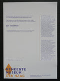 Gemeente Museum Den Haag # BEN AKKERMAN # invitation, 2019, mint-