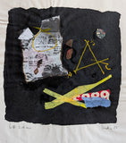 Matteo Adinolfi  # THE STRUGGLE CONTINUES # 1988, collage, mint-