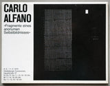 Heidelberger Kunstverein # CARLO ALFANO # 1975, nm+++