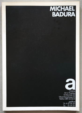 A galerie # MICHAEL BADURA # 1975, nm