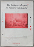 Ernesto + Krips galerie # BASELITZ, Der Ausflug nach Bageritz # poster , signed,1989. cond.B
