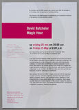 GEM # DAVID BATCHELOR # invitation, 2012, mint