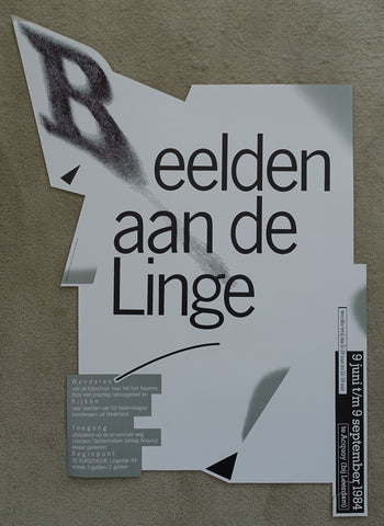 Studio Dumbar # BEELDEN AAN DE LINGE # poster, 1984, B-