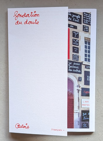 Fondation du Doute # BEN VAUTIER, # leporello, mint