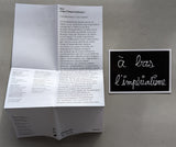 Ben Vautier / BEN # A BAS L'IMPERIALISME ! # card + text, mint