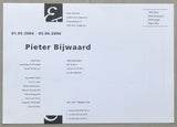 Galerie Hein Elferink # PIETER BIJWAARD # ca. 2000, invitation, mint-