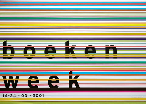 Maarten Kooijman # BOEKENWEEK 2001 # poster, mint