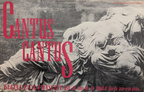 Frascati , Tarenskeen# CANTUS CANTUS , Ein Mädschen brennt für ein Mädschen # ca. 1984, poster, Mint-