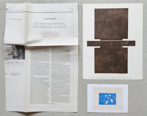 Dick Cassee # SET, with newspaper clipping, change of address and print # nm++