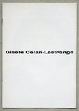 Kestner -Gesellschaft Hannover # GISELE CELAN-LESTRANGE # 1964, mint--