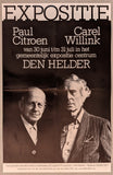 Expositie Centrum Den Helder # PAUL CITROEN / CAREL WILLINK # poster, ca. 1980, B+