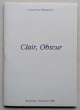 chez Bernard Villers, artist book # CLAIRE, OBSCUR # 1987, mint