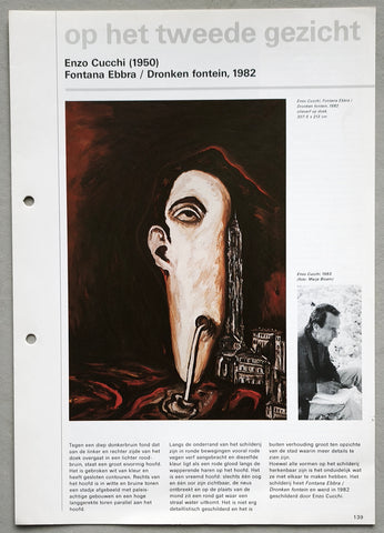 Stedelijk MUseum # ENZO CUCCHI, Fontana Ebbra # 1987, nm+