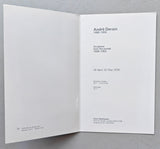 Victor Waddington # ANDRE DERAIN # invitation, 1976, nm+