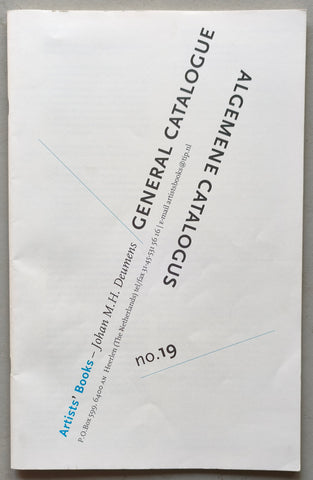 Johan Deumens # GENERAL CATALOGUE , Artists' Books no. 19 # 1997, nm