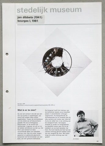 Stedelijk Museum # JAN DIBBETS, Bourges 1 # 1987, nm+