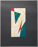 Cesar Domela # COMPOSITION # screen print, signed ,1992, mint-