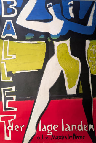 Dick Elffers # BALLET DER LAGE LANDEN # poster, 1957, B++