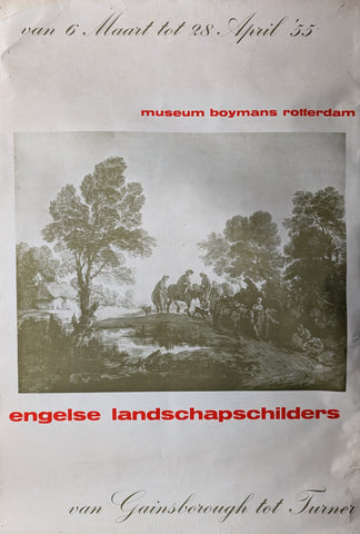 Museum Boymans van Beuningen, Turner ao # ENGELSE LANDSCHAPPEN # poster, 1955, B--/C+