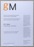 Gemeentemuseum Den Haag # B.C. EPKER # 2006, invitation, mint-
