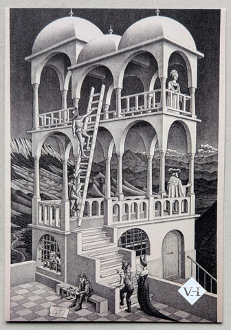 Calendar card # M.C. ESCHER / Belvedere # card, mint