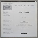 Deweer Art gallery # JAN FABRE, Nieuwsbrief # 1988, mint-