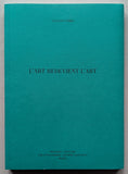 Imschoot # LUCIANO FABRO # L'Art redevienr L'Art # 1990, mint